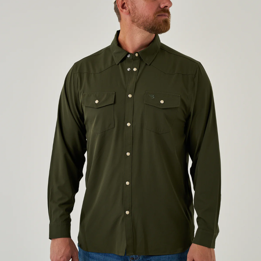 Threadbare Tall - Surchemise à fermeture éclair avec poches - Vert olive Threadbare Tall - Surchemise à fermeture éclair avec poches - Vert olive