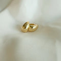 Lizzie Teardrop Hoop Earrings Gold Filled
