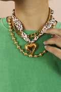 Barbara Beaded Gold Necklace