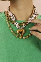 Barbara Beaded Gold Necklace