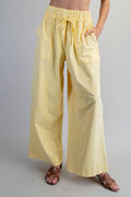 Exposed Seam Wide Leg Pants