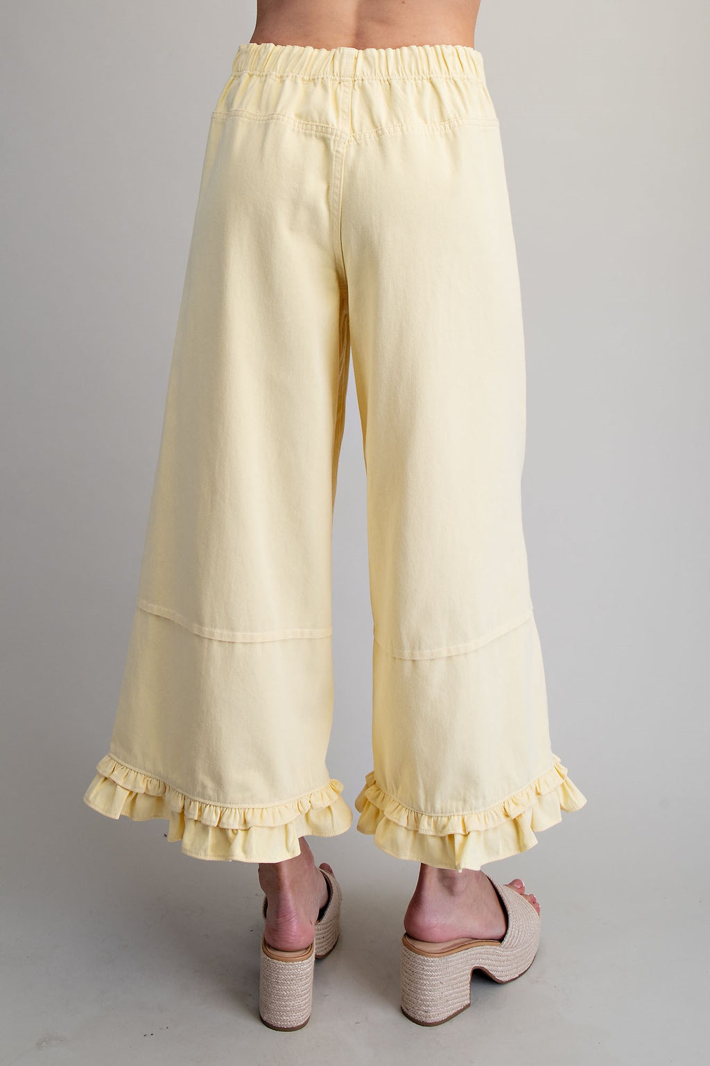 Ruffled Hem Pants