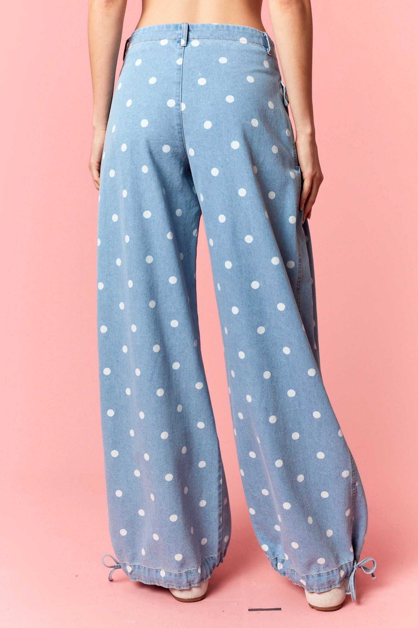 Polka Dot Pocket Jeans