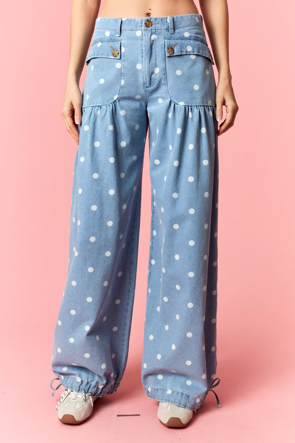 Polka Dot Pocket Jeans