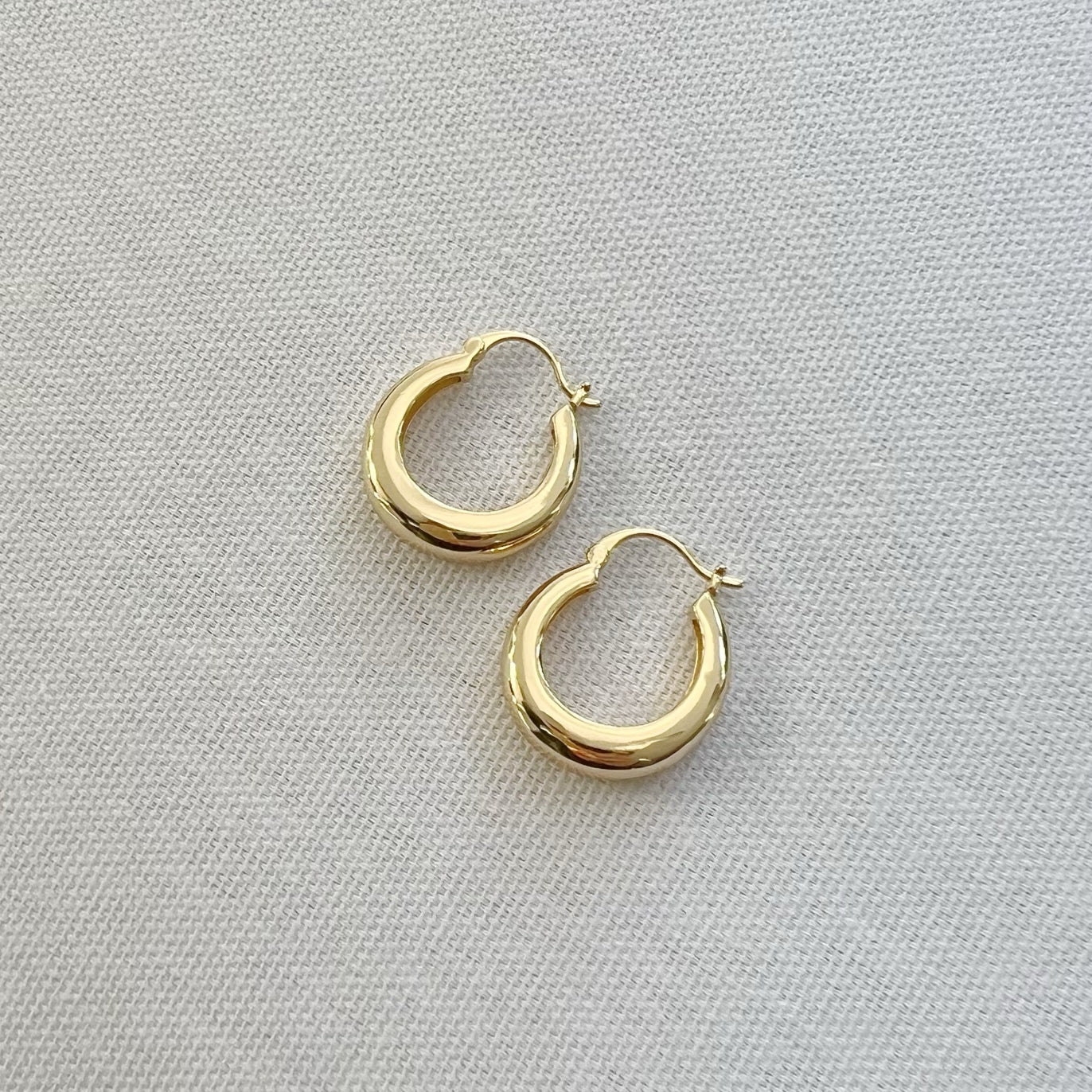 Wanderlust Hoops Earrings Gold Filled