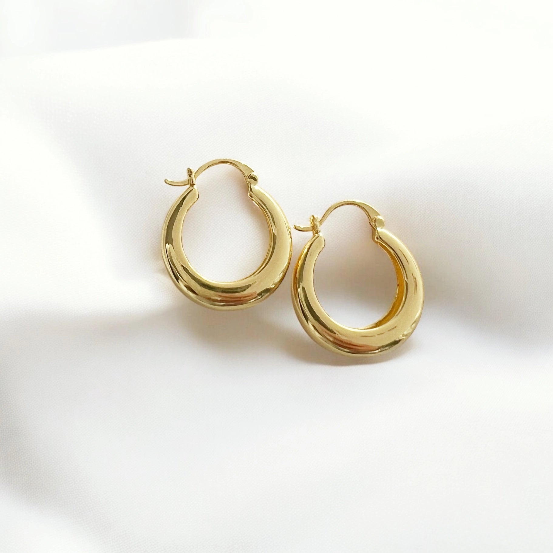 Wanderlust Hoops Earrings Gold Filled