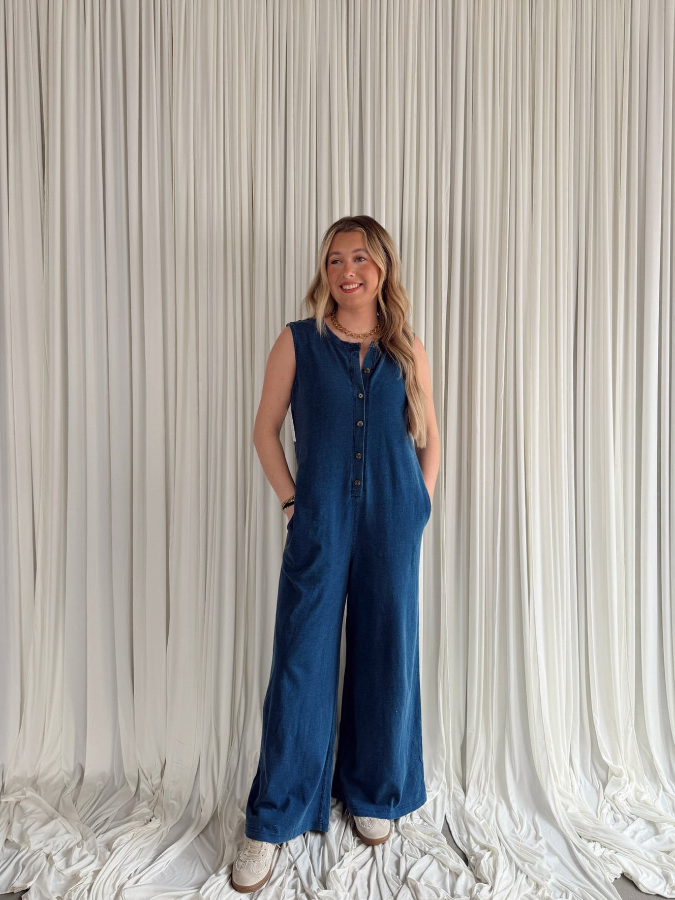 Z-Supply Fiona Jersey Denim Jumpsuit