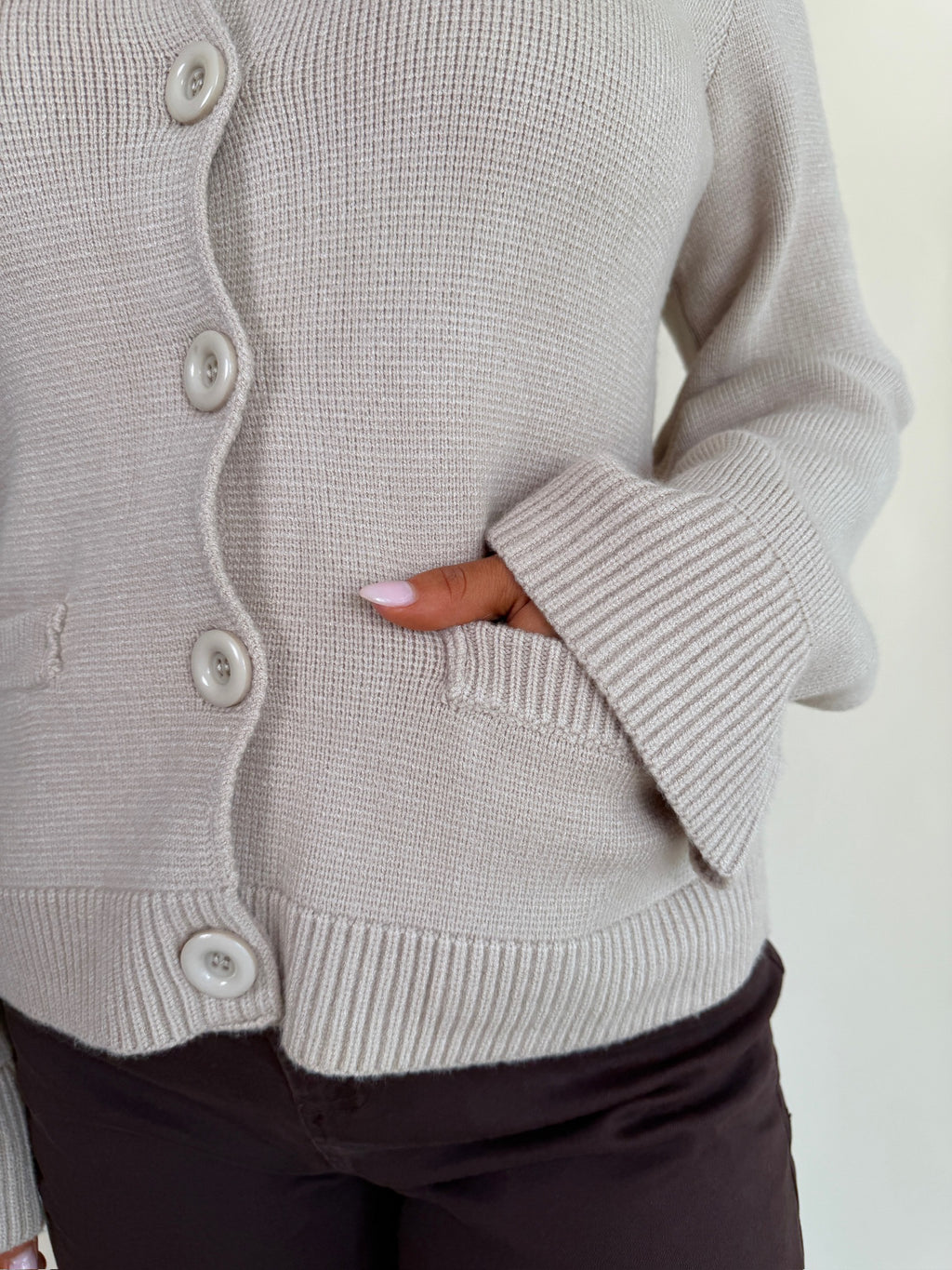 Crewneck Flair Sleeve Sweater