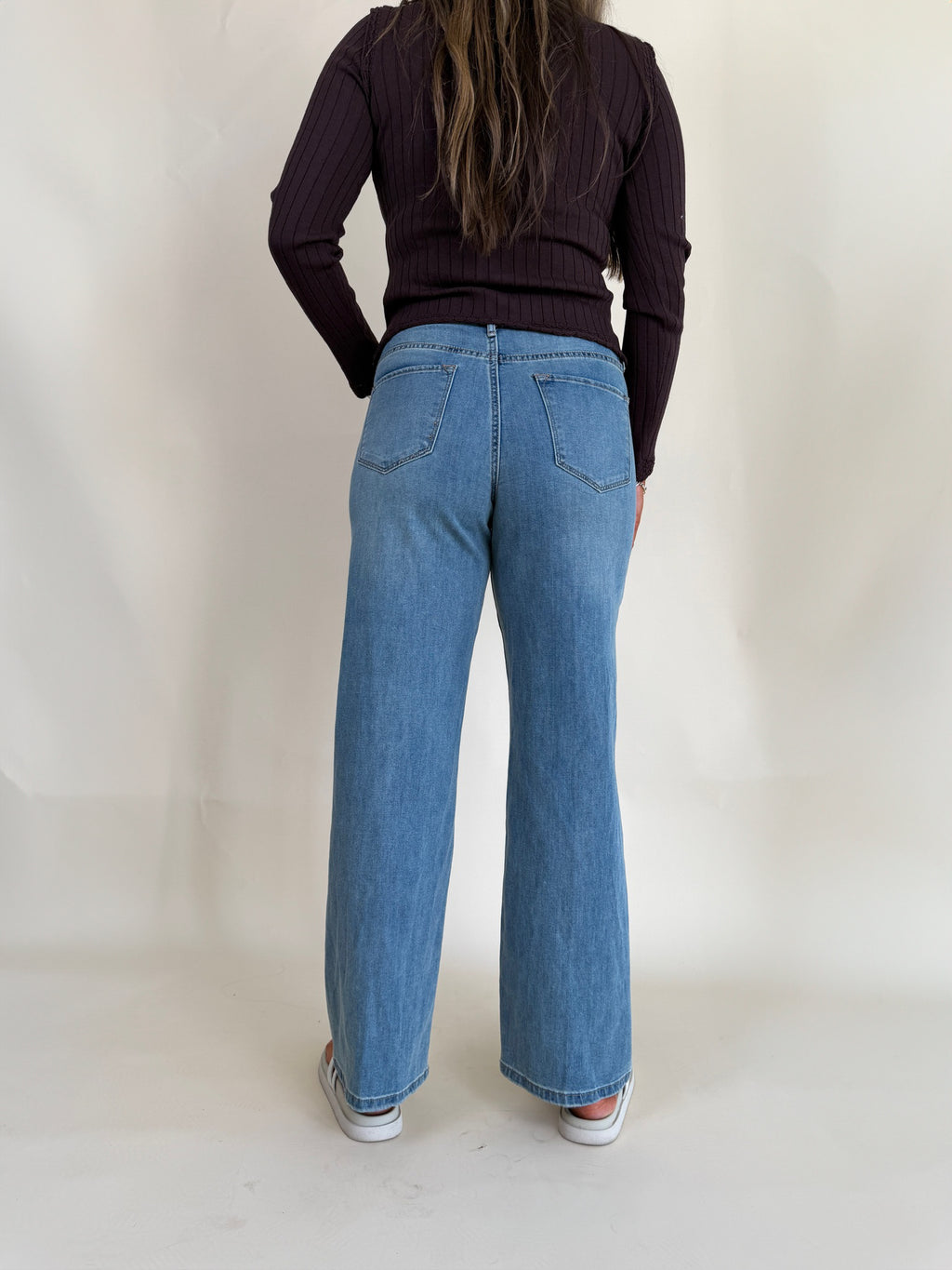 Holly Straight Leg Jean | Seafoam Breeze