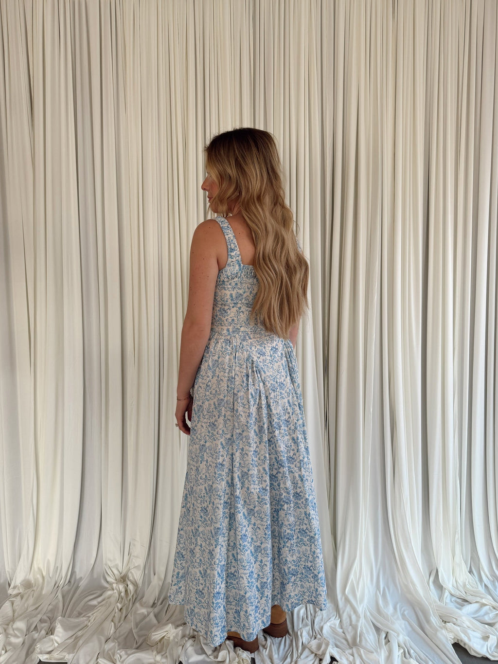 Floral Print Empire Waist Dress