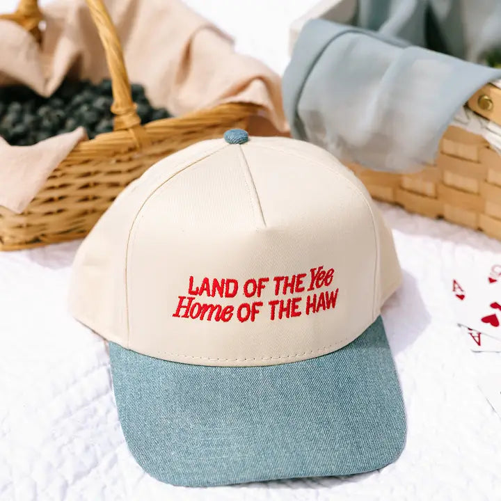 Land of the Yee Home of the Haw Denim Hat