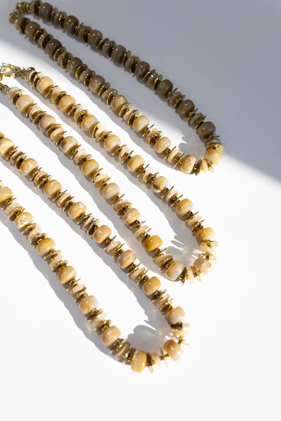 Ozark Chunky Beaded Necklace - Brown