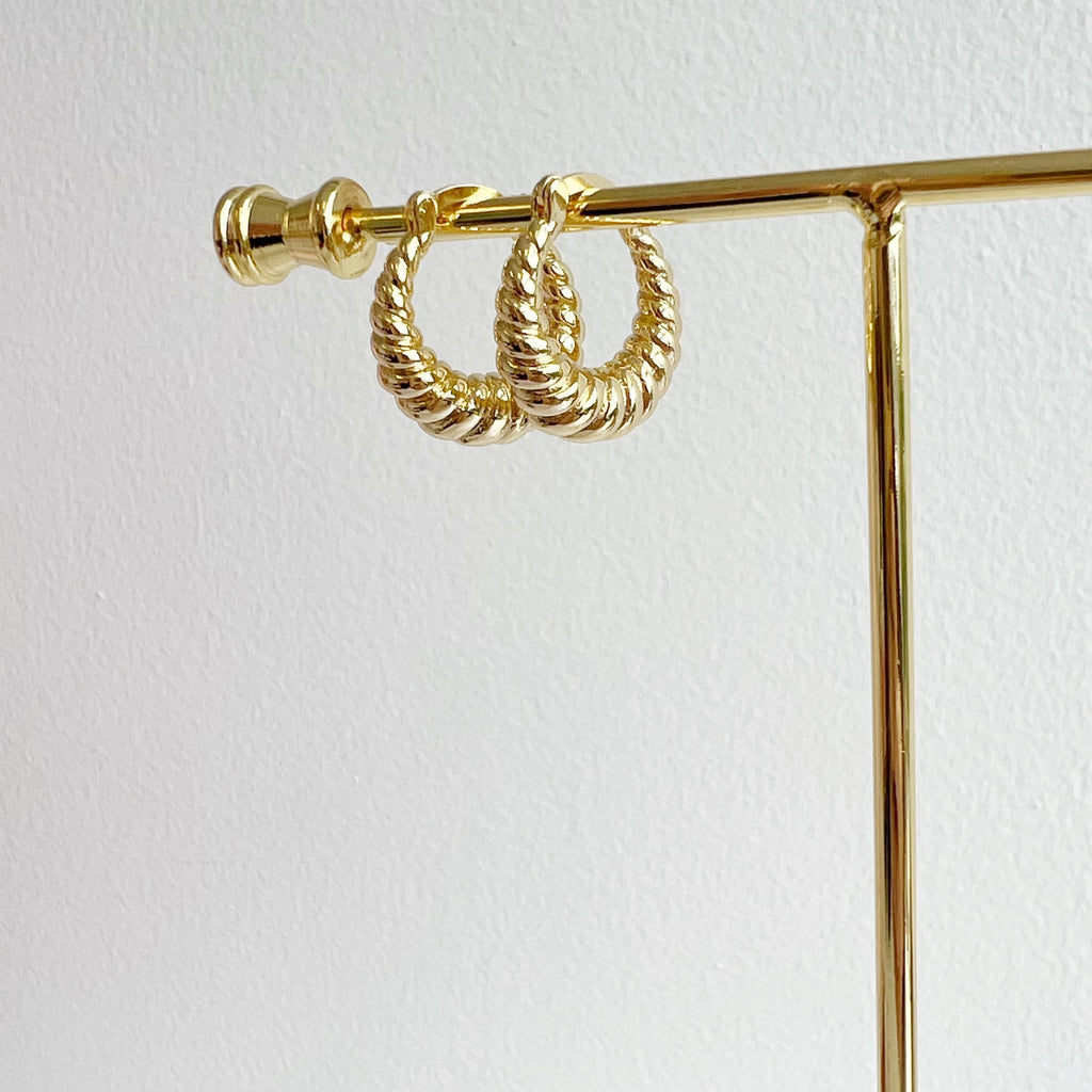Endless Weekend Croissant Earrings Gold Filled