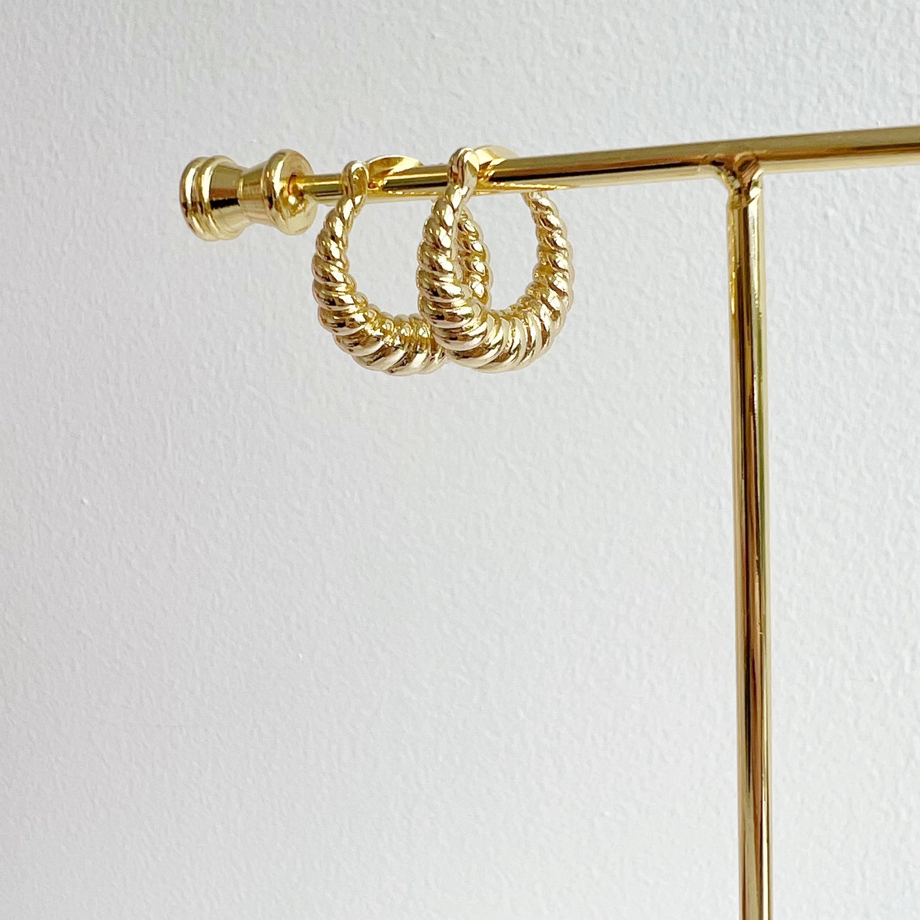 Endless Weekend Croissant Earrings Gold Filled