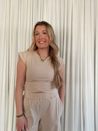 Short Sleeve Wrap Top