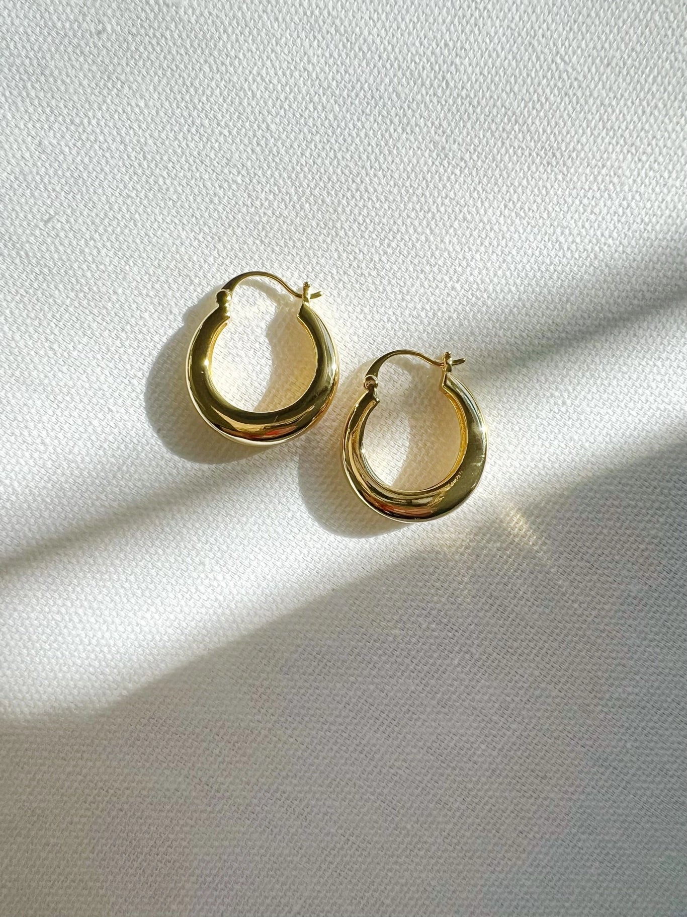 Wanderlust Hoops Earrings Gold Filled