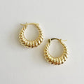 Endless Weekend Croissant Earrings Gold Filled