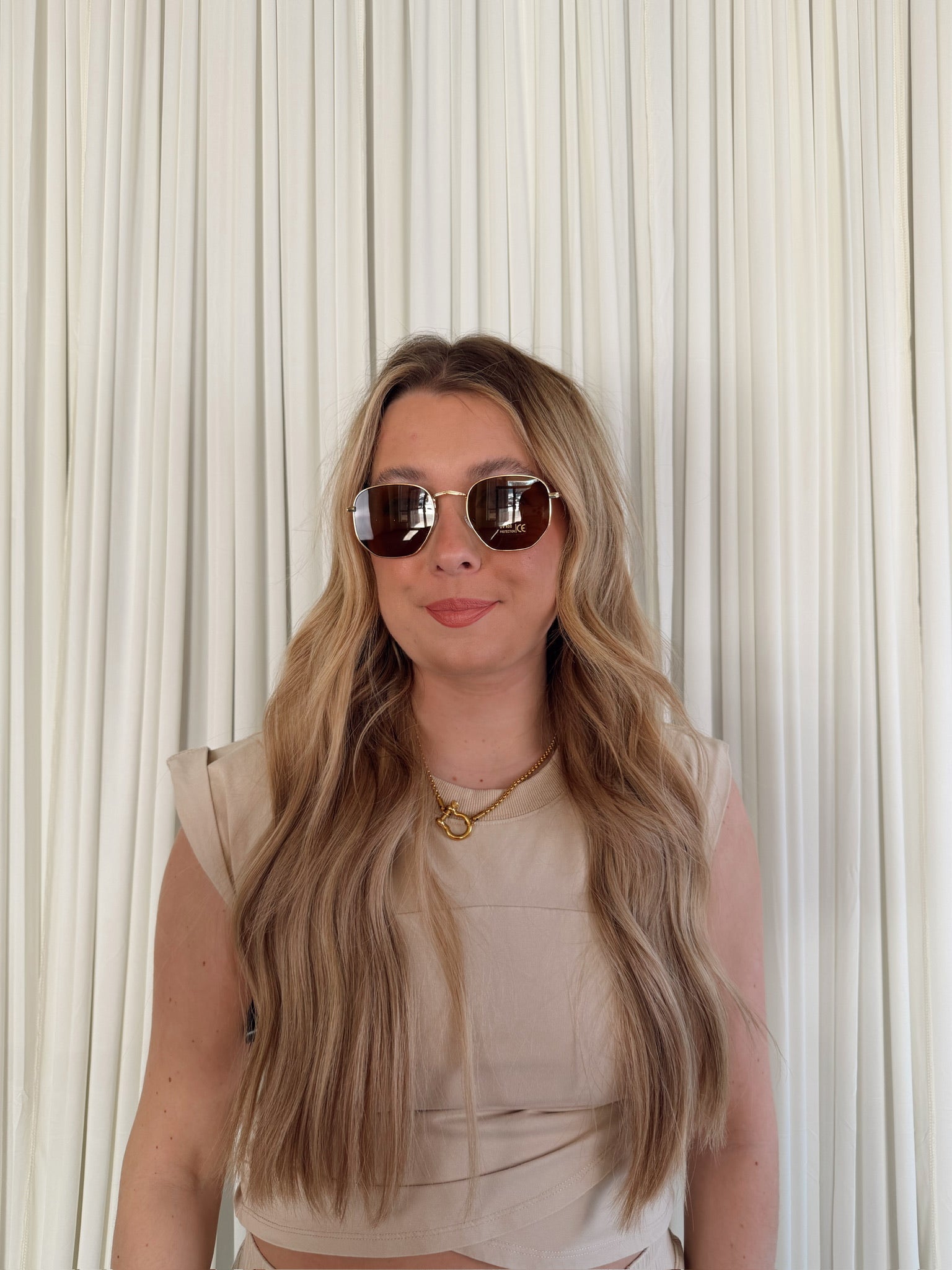 Metal Frame Round Lens Sunglasses