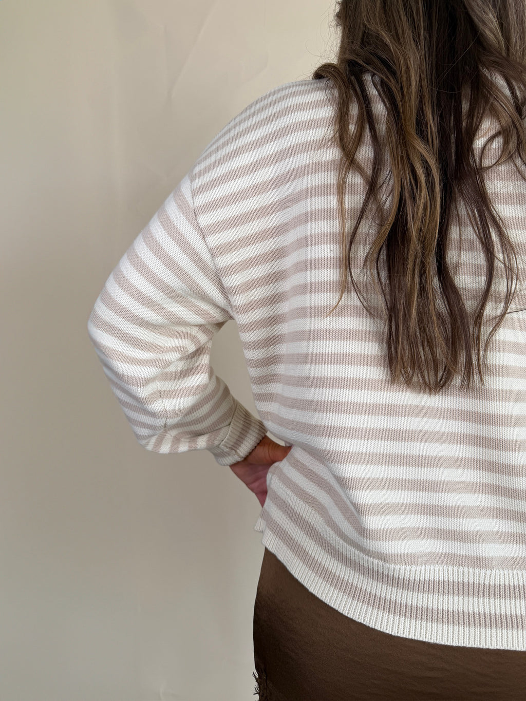 Striped Fish Graphic Sweater