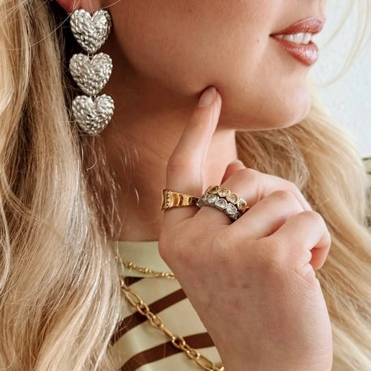 Rynlee Crystal Heart Ring