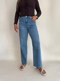 Holly Straight Leg Jean | Seafoam Breeze