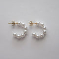 Classic Pearl Hoops