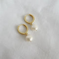 Addison Freshwater Pearl Earrings Gold Filled