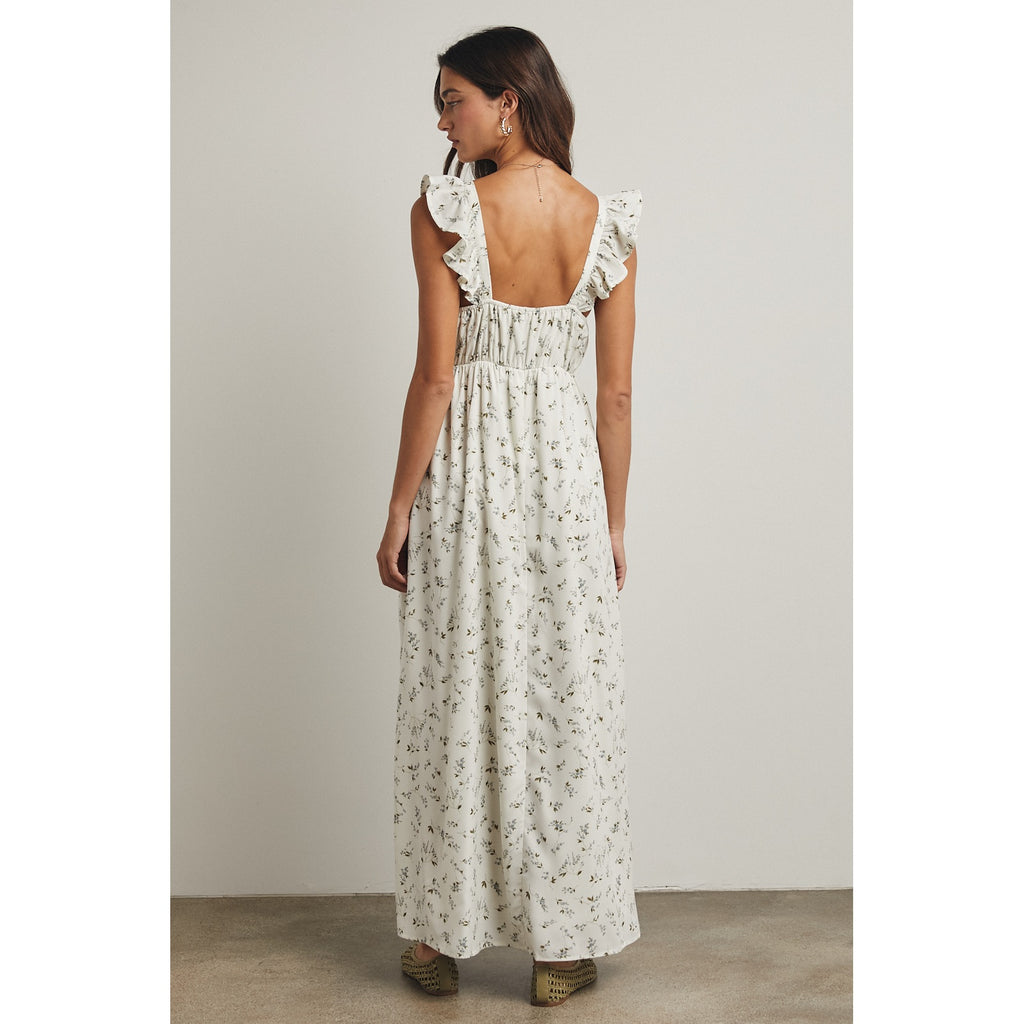 Floral Ruffle Maxi Dress