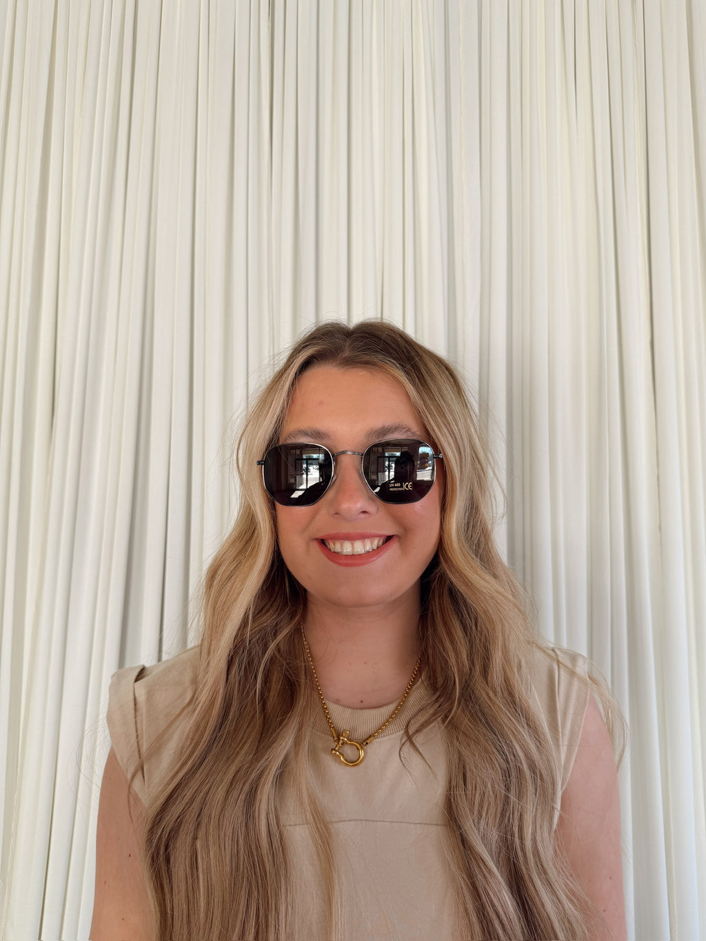 Metal Frame Round Lens Sunglasses