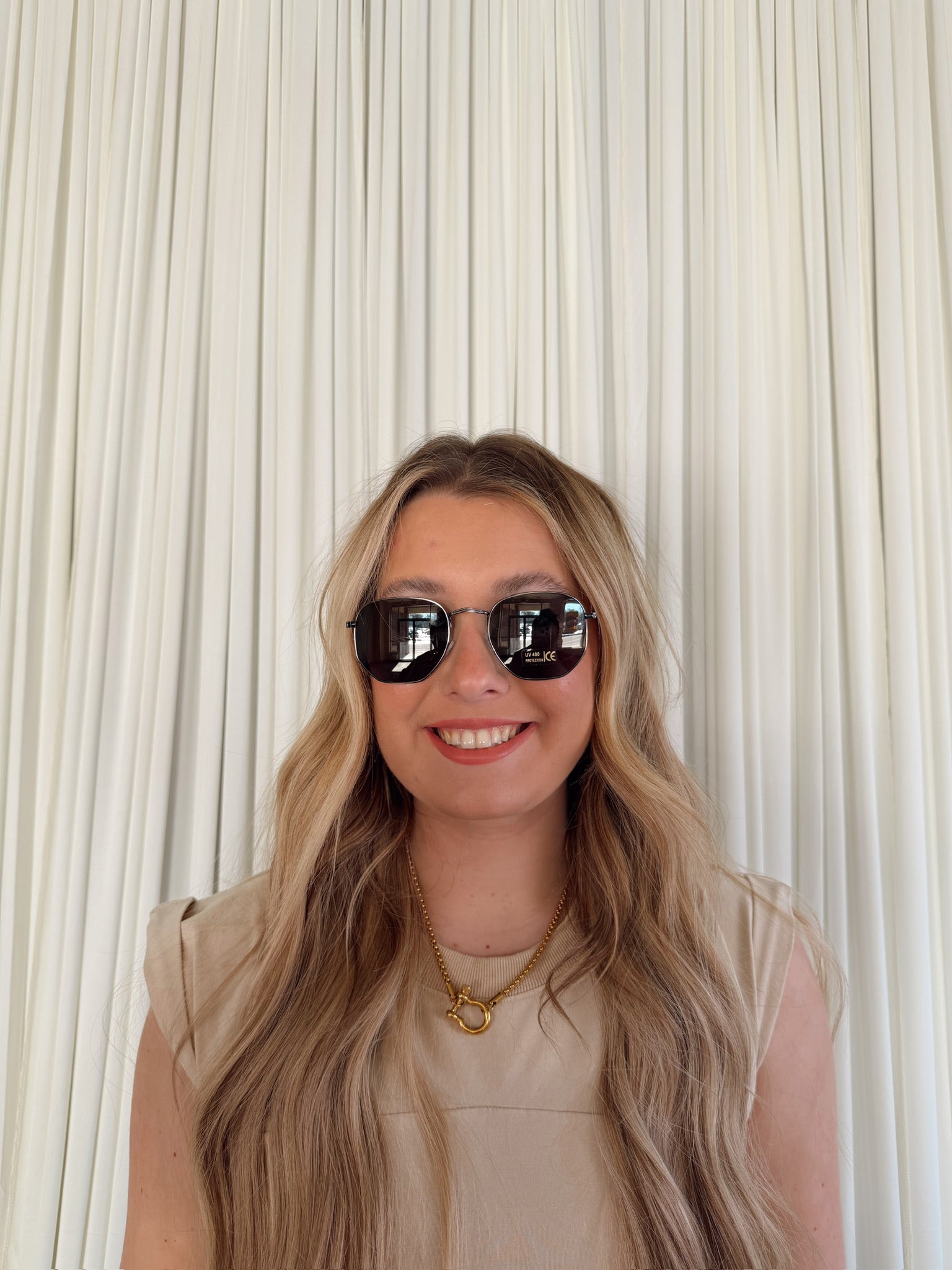 Metal Frame Round Lens Sunglasses