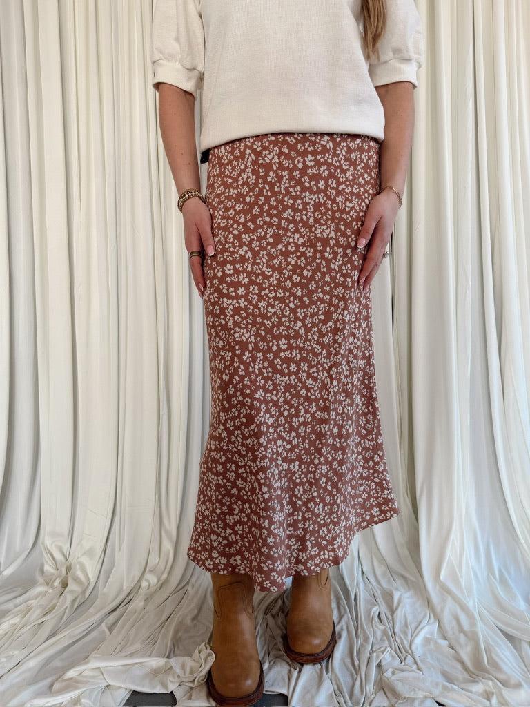 Floral Midi Skirt