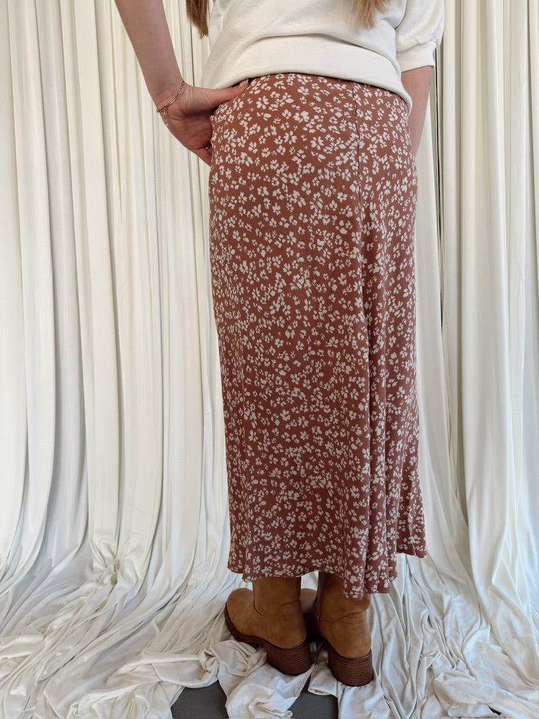 Floral Midi Skirt