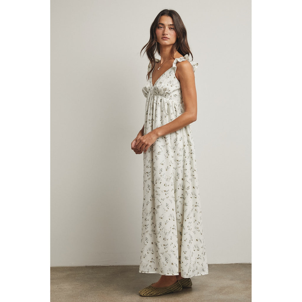 Floral Ruffle Maxi Dress