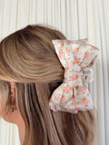 Satin Bow Claw Clip