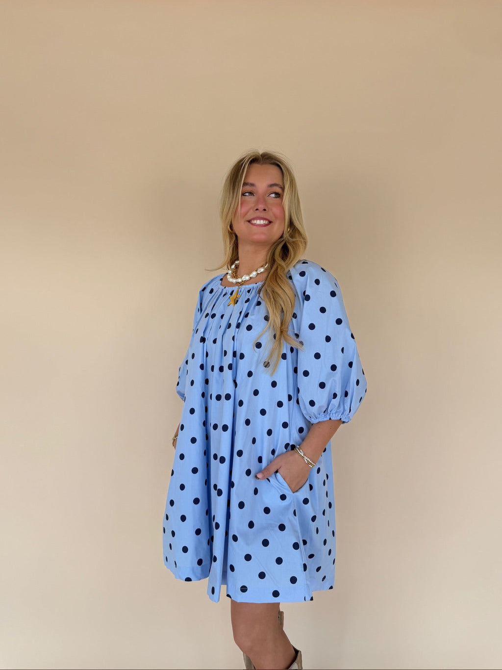 Polka Dot Mini Dress