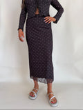 Eda Polka Dot Midi Skirt