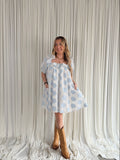 Edith Babydoll Floral Mini Dress