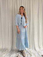 Tiered Midi Skirt