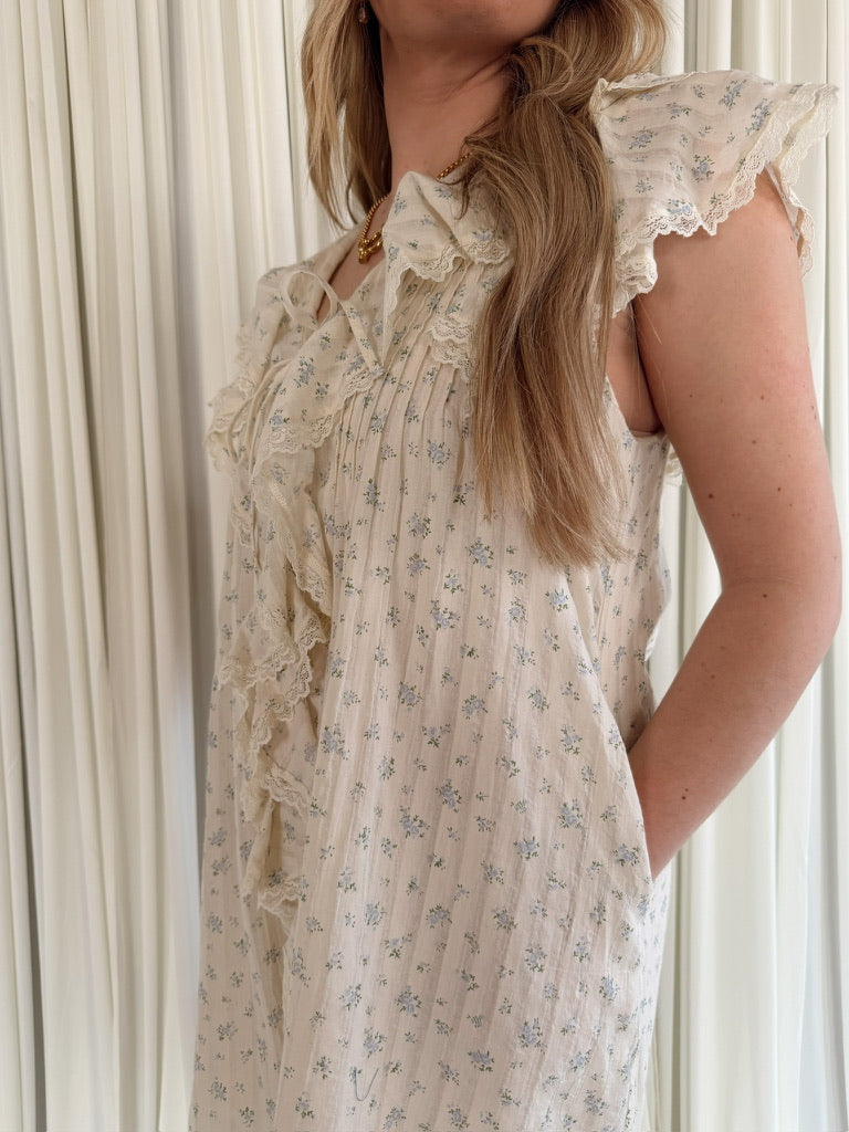 Floral Ruffled Mini Dress