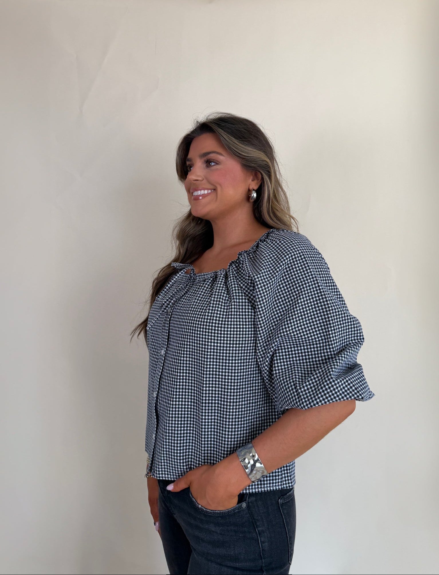 Gingham Blouse