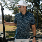 Ringer Performance Polo - Digi Camo - Navy