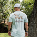 Short Sleeve Tee - Flying Mallards - Sky Blue