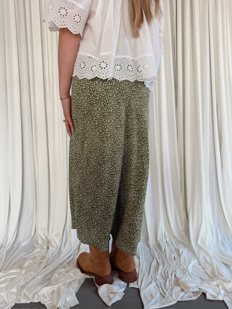 The June Printed Midi Skirt