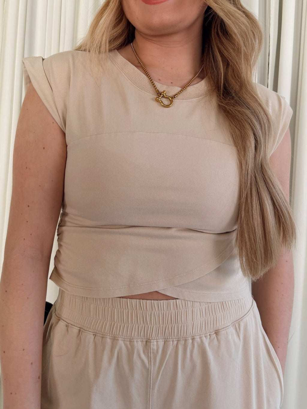 Short Sleeve Wrap Top