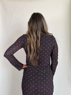 Amara Polka Dot Mesh Top