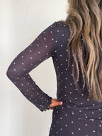 Amara Polka Dot Mesh Top