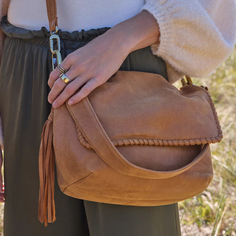 Harley Convertible Shoulder Bag - Buffed Leather | Whiskey