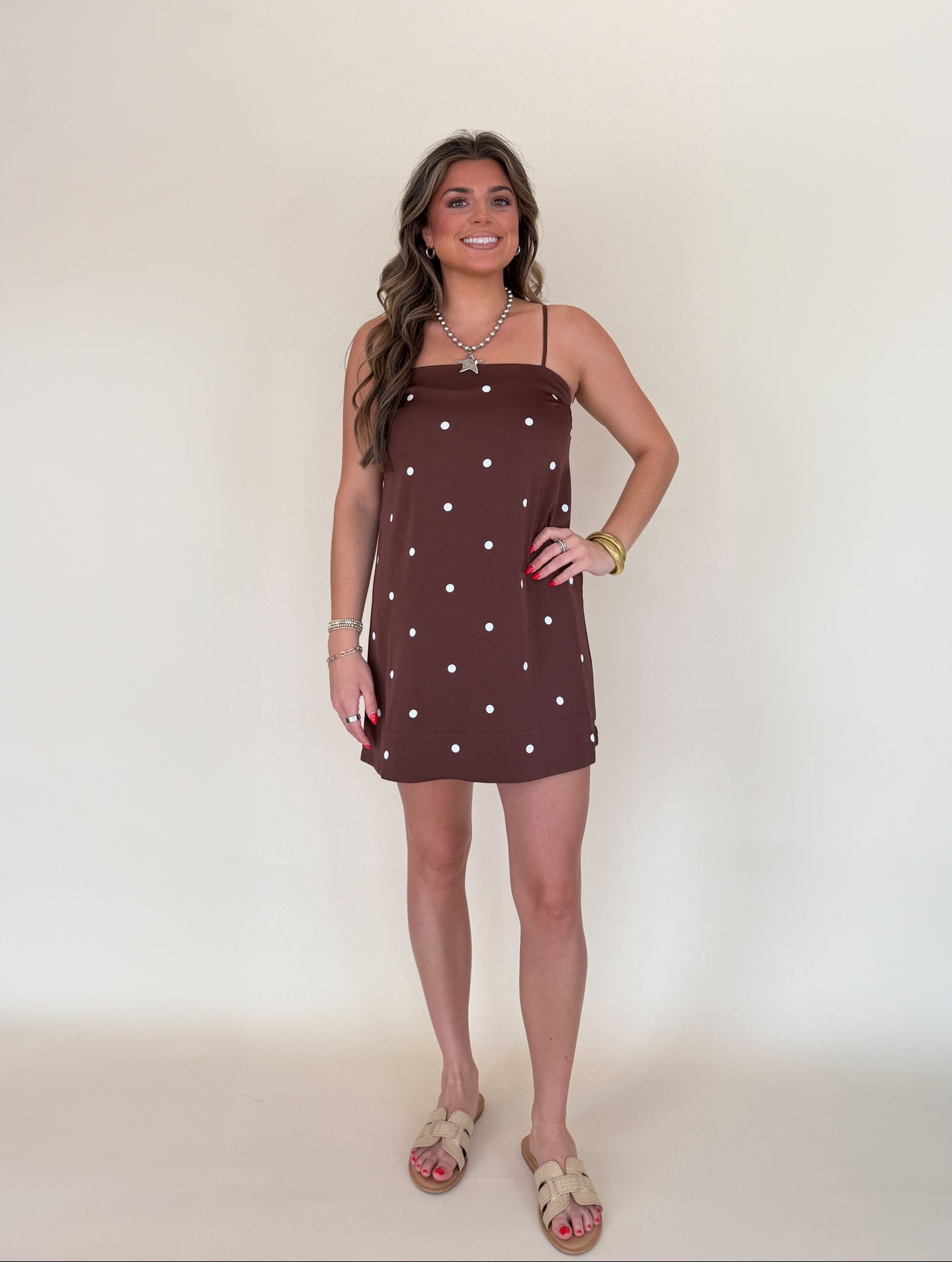 Maude Dot Mini Dress