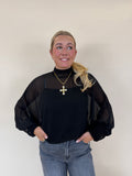 Mock Neck Layering Top