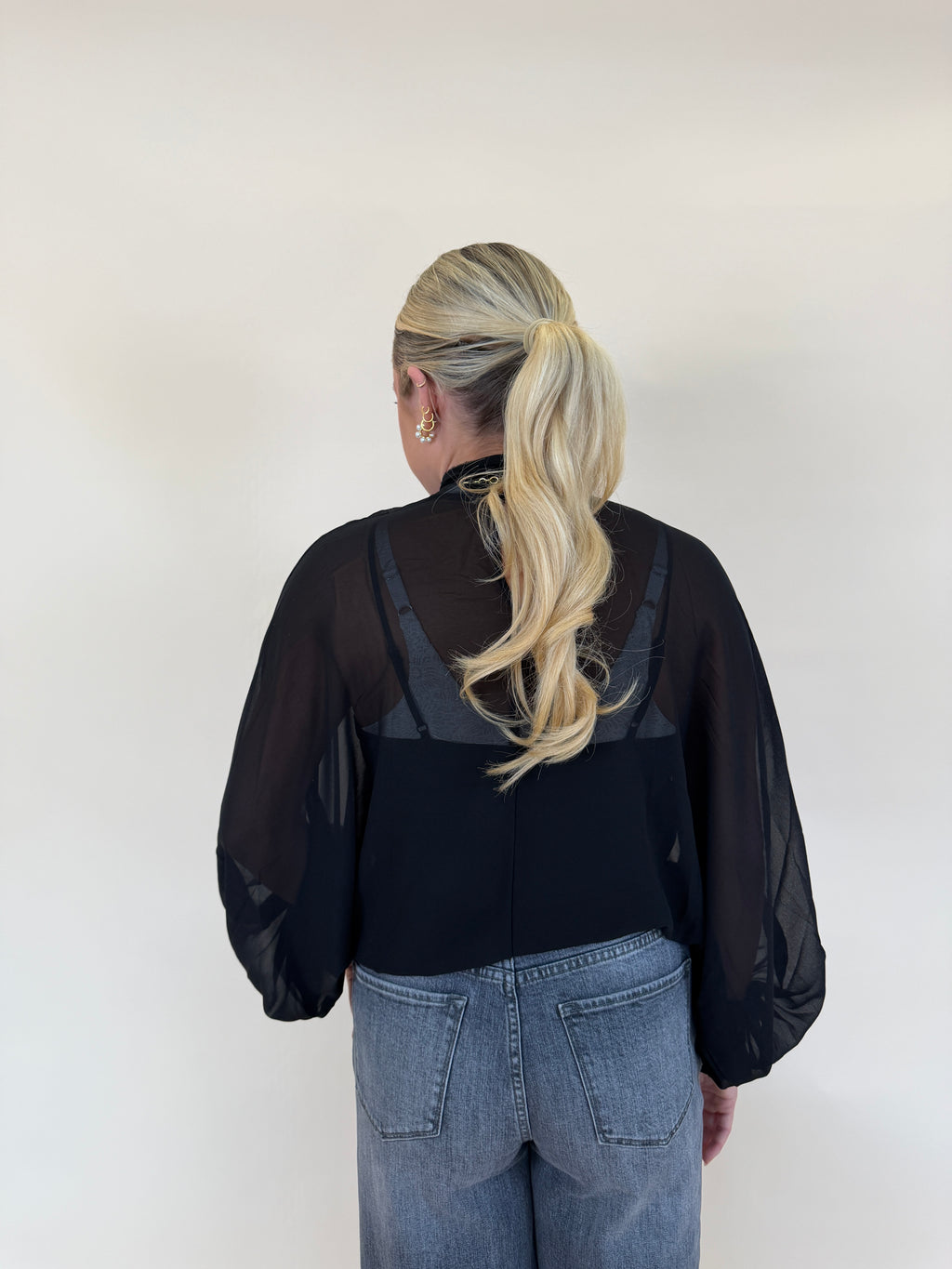 Mock Neck Layering Top